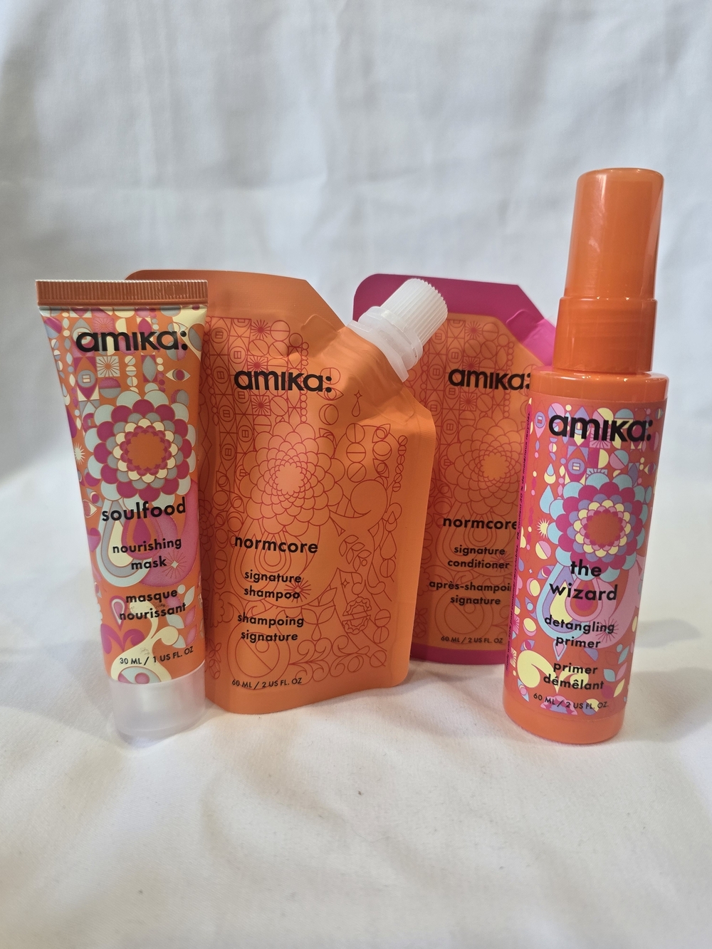 amika Bright Orange Kids Hair Care Trial Set
